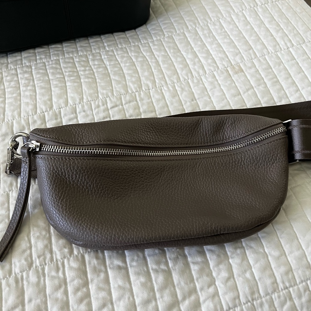 Quince Pebbled Leather Belt Bag